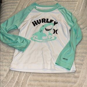 3T Hurley long sleeve rashguard, Shark Graphic Long Sleeve Swim boy or girl